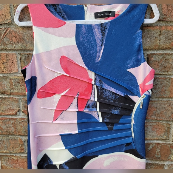 Ivanka Trump Colorful Sheath Dress - Picture 2 of 11